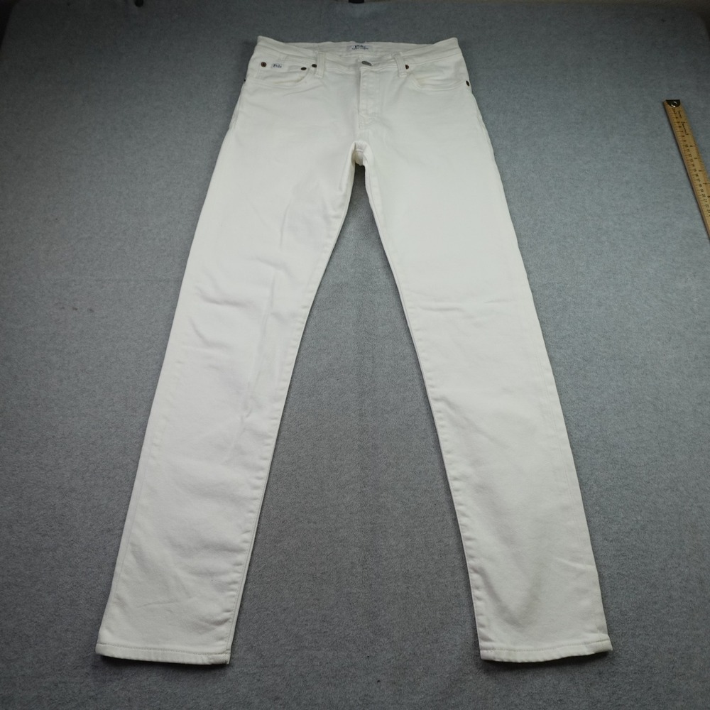 Polo Ralph Lauren Jeans Boys 16 White Sullivan Slim Stretch Denim